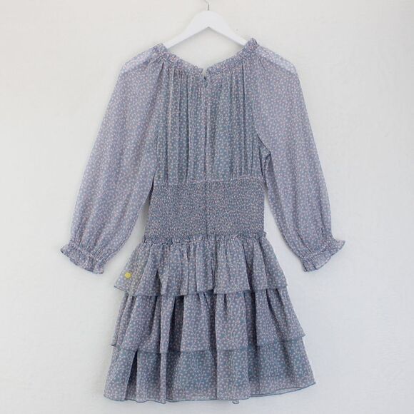 French Connection Diana Smocked Recycled Polyester Dress - Picture 3 of 4